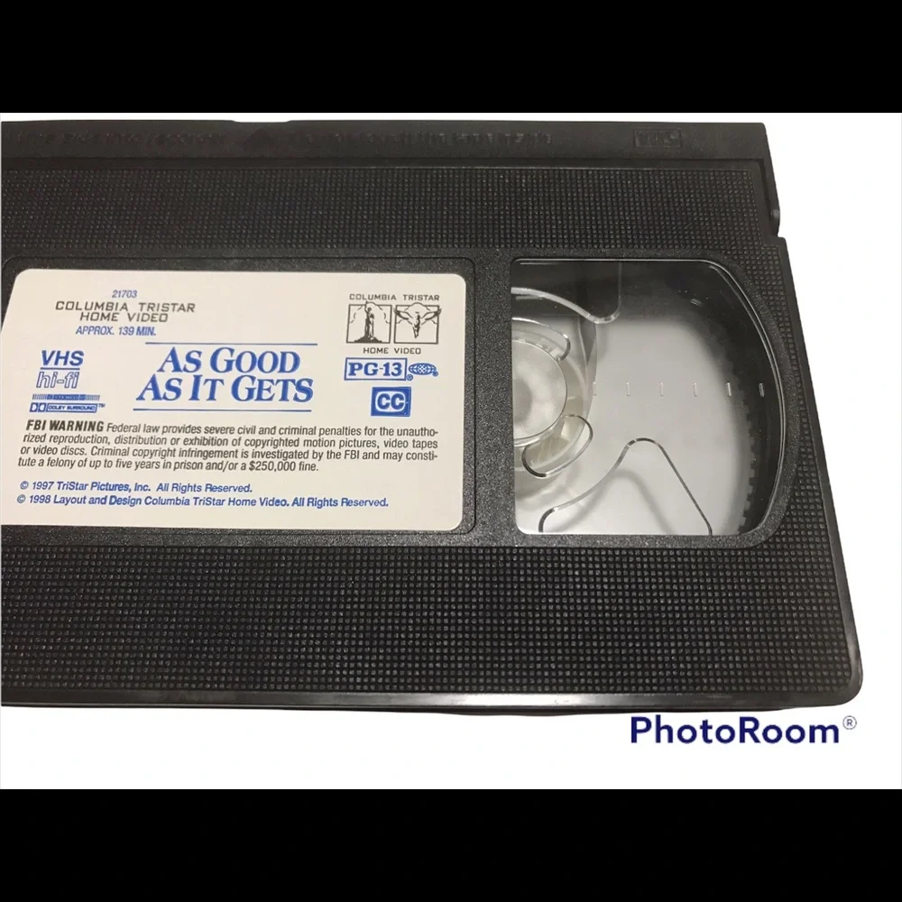 VTG As Good As It Gets 1998 VHS Video - UNTESTED